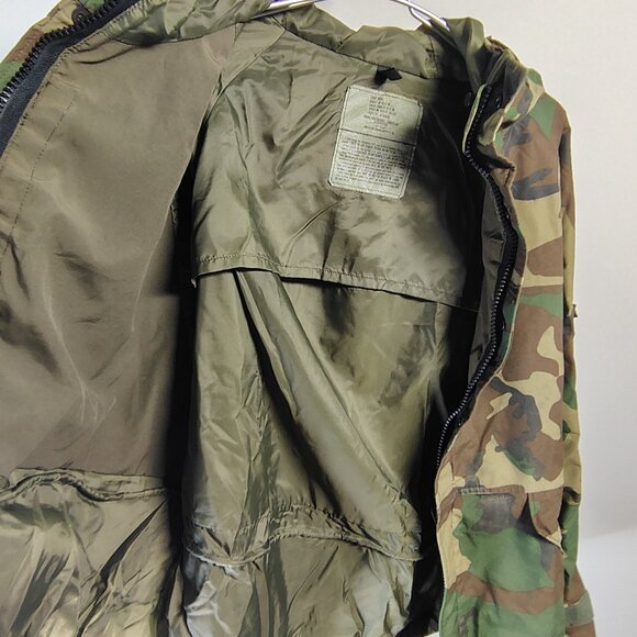 USGi Woodland Camo Parka Jacket Gen 1 Cold Weather ECWCS Mens Large Short - Picture 8 of 14